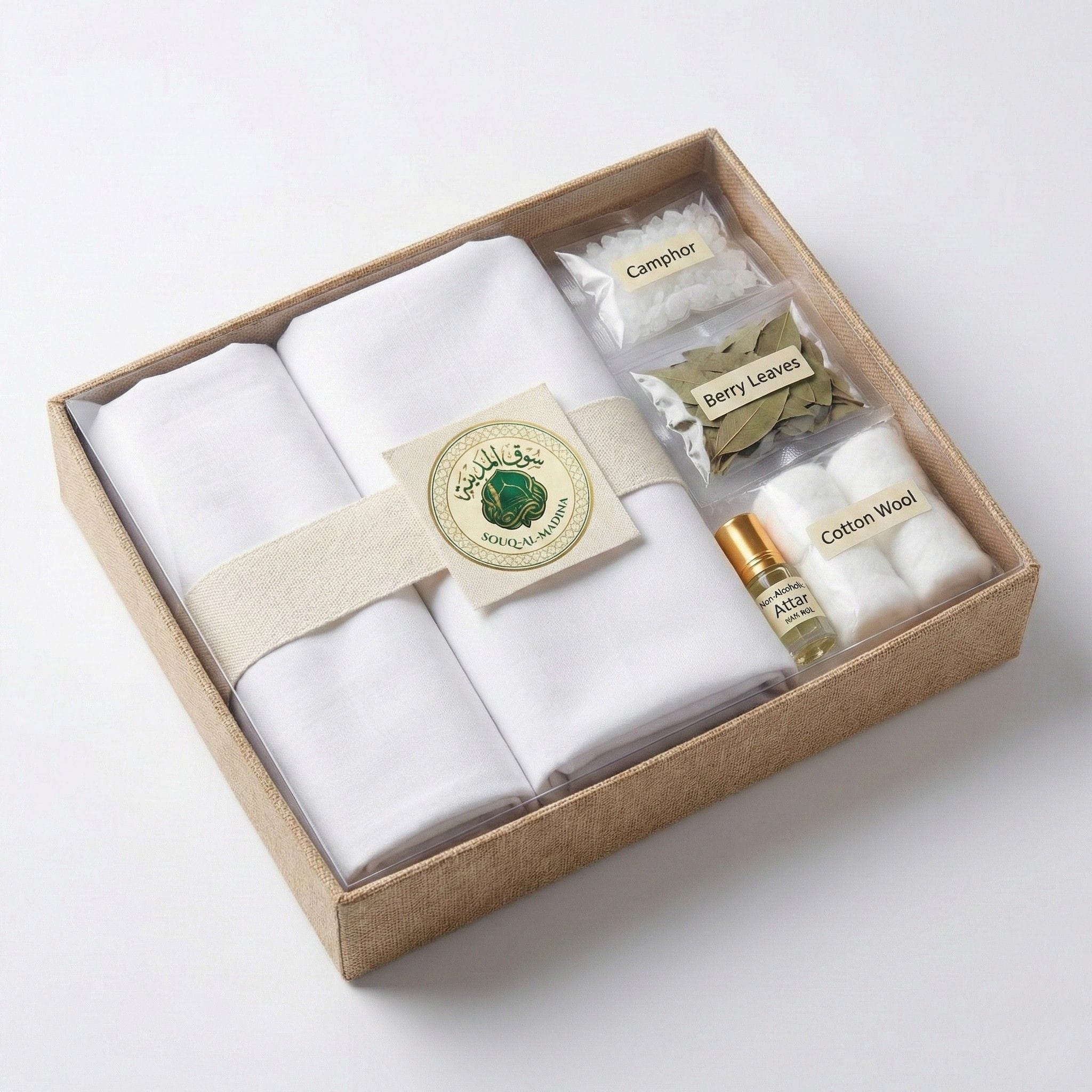 Complete Women's Kafan Kit (Sunnah Burial Shroud) کفن کا مکمل مجموعہ (مسنون کفن)