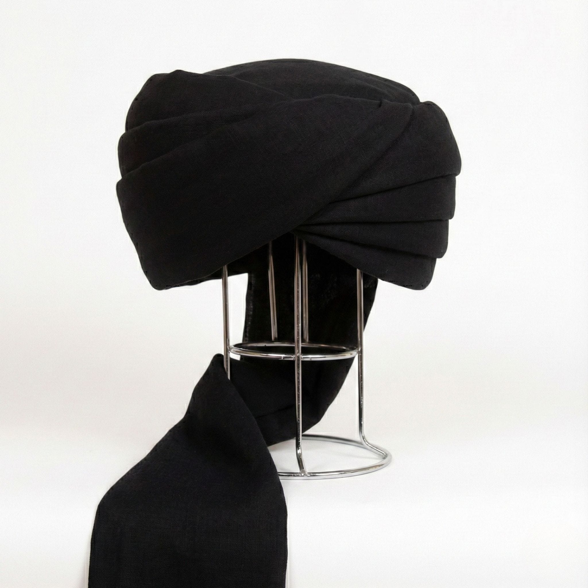 Premium Cotton Black Imamah Sharif (Sunnah Turban) پریمیم کاٹن عمامہ شریف (مسنون عمامہ)